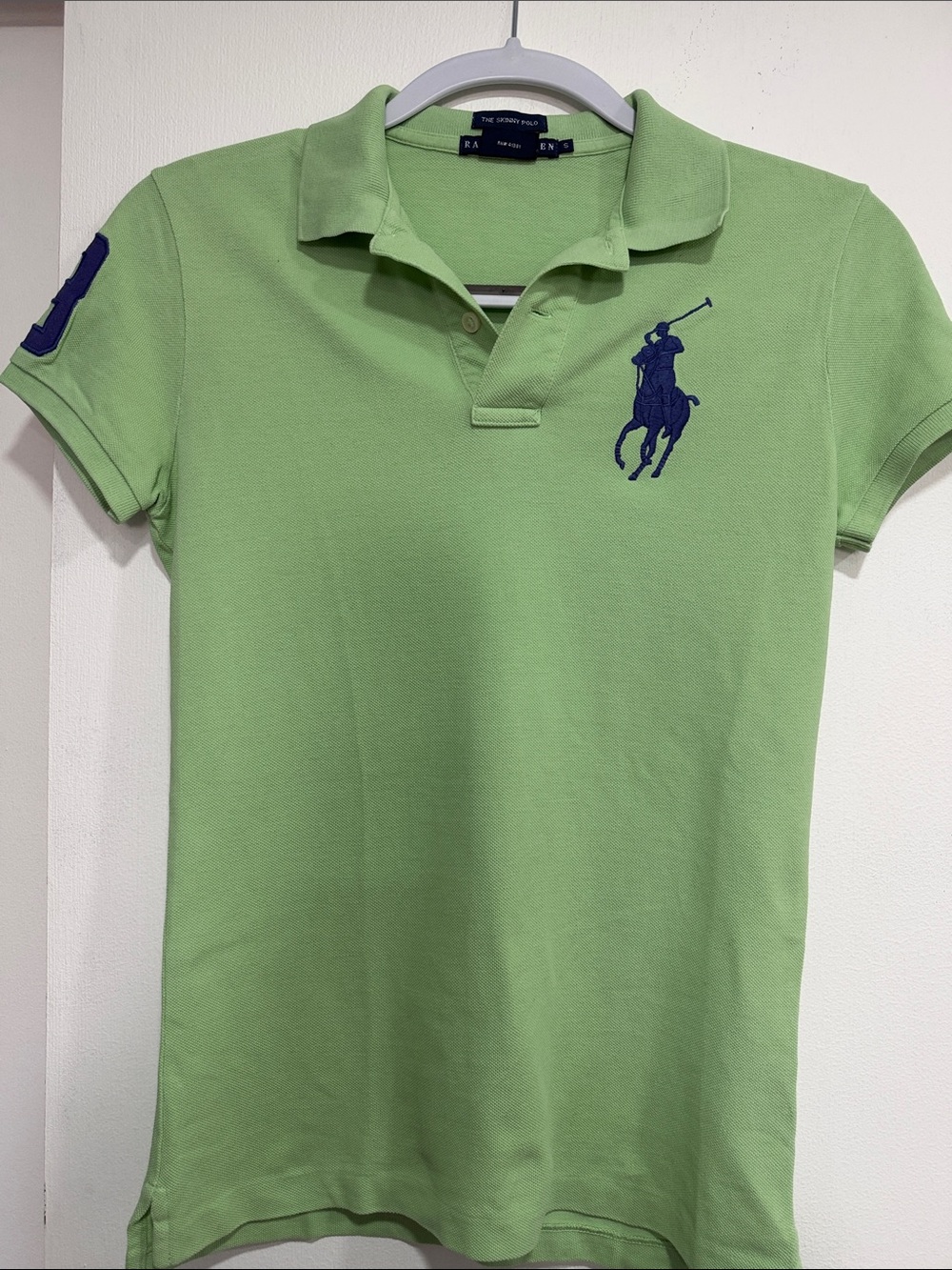 Ralph Lauren Light Green Short-Sleeve Polo with Navy Pony
